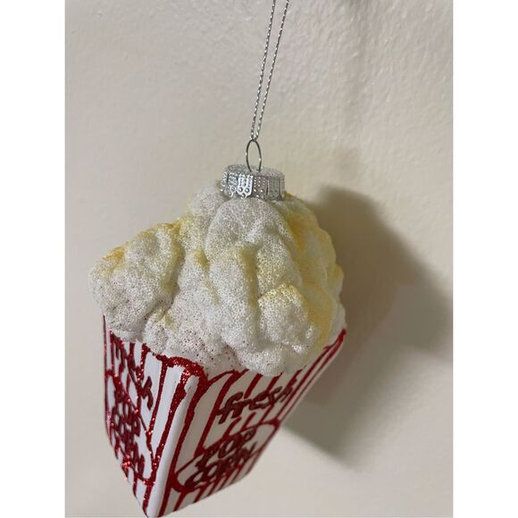 Sparkly Food Popcorn Christmas Ornament - Picture 2 of 2